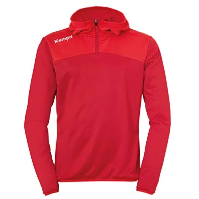 Abbildung von Kempa Herren Emotion 2.0 Quarter Zip Hoodie, chilirot/Rot, M