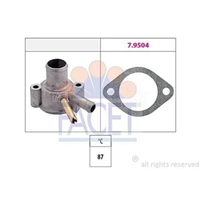 Abbildung von FACET 7.8112 Kühlwasserthermostat 87C Made in Italy OE Equivalent FIAT: Cinquecento