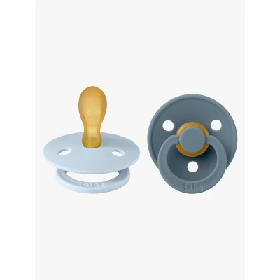 Abbildung von BIBS Colour Schnuller 2er Pack Latex Größe 2, Baby Blue/Petrol