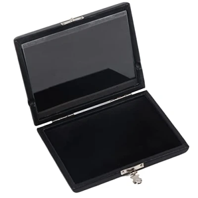 Abbildung von Demeras Etui F¨¹r Saxophonbl?tter,Pu Lederbezug Schwarz Saxophon Klarinette Reed Container Box Case Mit Schlitzen 6 St¨¹ck Schilf Und Liebhaber, Spielzubeh?r