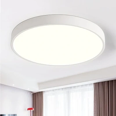 Abbildung von style home Deckenleuchte LED Deckenlampe, 48W, Ø50*4cm, Warmweiß 3000K, runde Lampe für Wohnzimmer Schlafzimmer Küche Büro Diele