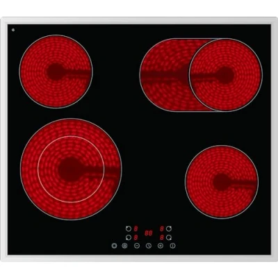 Abbildung von PKM Elektro Kochfeld EB C4 2KBTCG, Touch Control, Zweikreis und Bräterzone, Kindersicherung