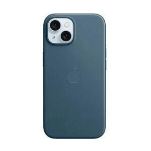 Abbildung von Apple MagSafe Textiel Back Cover Blau iPhone 15