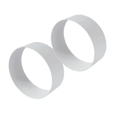 Abbildung von Vent Systems Ø150 mm Kunststoff 2 Stück Weiblich Rundrohr Kanalverbinder für gerade oder flexible Rohre Lüftungssystem Zubehörteil Rohrverbinder Kühlung, Heizung, Lüftung, HVAC