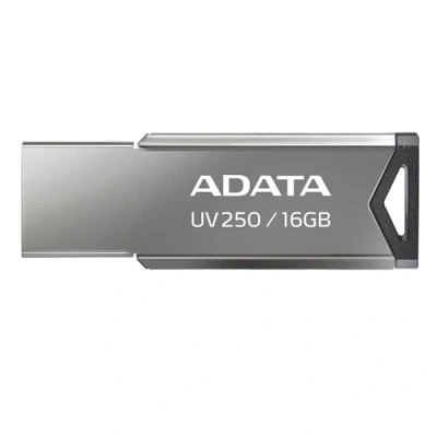 Abbildung von ADATA UV250 16GB USB Flash Laufwerk Type A 2.0 Silber Laufwerke (16 GB, A, 2.0, ohne Kappe, 5,6 g, Silber)