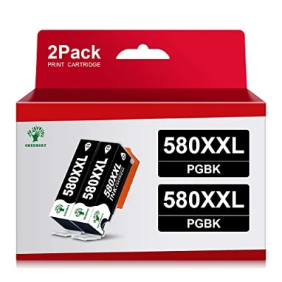 Abbildung von GREENSKY PGI 580XXL Schwarz Patronen Kompatibel Canon 581 580 PGBK für TR8550 Druckerpatronen Pixma TS6350 TS8350 TS705 TS8250 TS9550 TS6250 TS6150 TR7550 TS6151 TS8150 (2