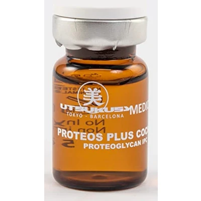 Abbildung von PROTEOS PLUS COCKTAIL steriles Serum für Microneedling (Derma Pen) u. Mesotherapie (Dermaroller) Behandlungen Professionelles Serum. Ampulle mit 5 ml