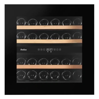 Abbildung von Amica Einbauweinkühlschrank &quot;WK 341 215 S&quot;, für 26 Standardflaschen á 075l