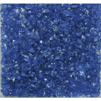 Abbildung von Eurosand GLASNUGGETS 2 4mm. Dekoglas. Kleine Glassteine, Glasgranulat. 1 kg. BLAU 90