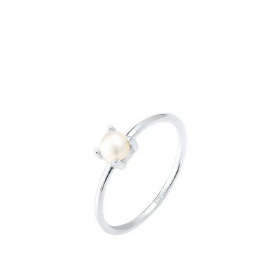 Abbildung von Elli SÜSSWASSERPERLE Filigran Ring, Damen, Größe: 54, Silber