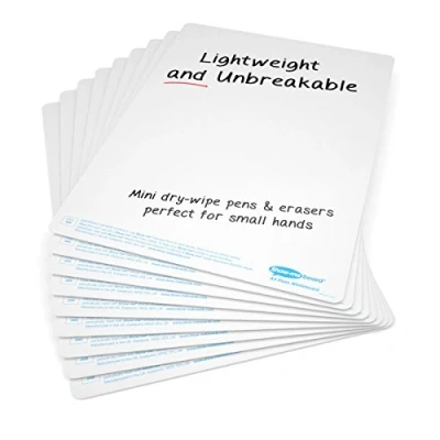 Abbildung von Trocken abwischbare Whiteboards A4, neutral, 10 Stück