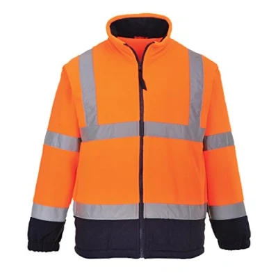 Abbildung von PORTWEST Fleemit Anti Pilling Ausrüstung, 300 g, 100% Polyester, 1 Stück, L, Orange/Navy, F301ONRL