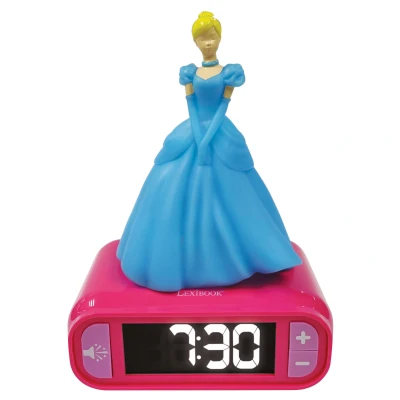 Abbildung von Lexibook Wecker mit 3D Nachtlicht Disney Prinzessin Cinderella