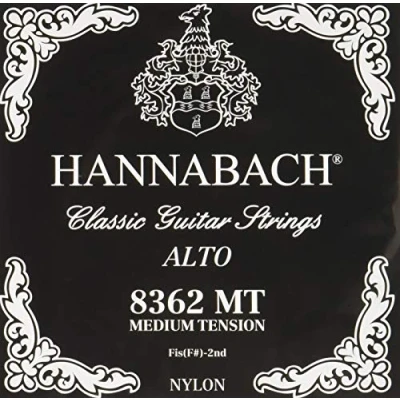 Abbildung von Hannabach Klassikgitarren Saiten für Alt Gitarre Fis/F#2 Nylon blank Mensur 540mm 8362MT
