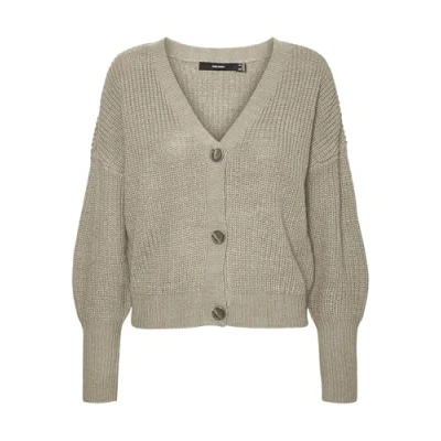 Abbildung von Vero Moda Vmlea LS V NECK CUFF NOOS Strickjacke, Damen, Größe: Small, Laurel