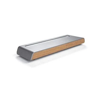 Abbildung von SIGEL SA401 Stifteschale, Metallic Holz Optik, Acryl mit Filz, 24 x 7,5 cm