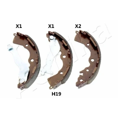 Abbildung von ASHIKA 55 0H H19 Bremsbacken Hinterachse 200 32 KIA: RIO 2, 2 Stufenheck, HYUNDAI: ACCENT 3, 3 Stufenheck