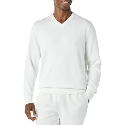 Abbildung von Amazon Essentials Herren Pullover mit V Ausschnitt (in Übergröße erhältlich), Elfenbein, XL