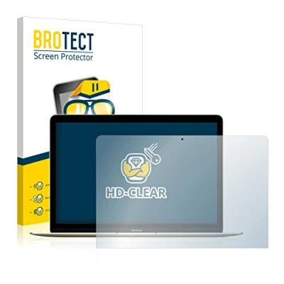 Abbildung von BROTECT (2 Stück Schutzfolie für Apple MacBook Retina 12&quot; (Anfang 2016) Displayschutz Folie Ultra Klar