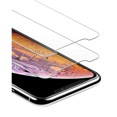 Abbildung von Cracksin Panzerfolie kompatibel mit iPhone XR [6,1 Zoll] Nano Tech Displayschutzfolie Schutzfolie [kein Glas] 9H Glas,100% Fingerabdrucksensor [2 Stück]