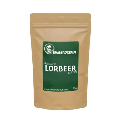 Abbildung von Kretische Lorbeerblätter (30g) I handverlesen und schonend getrocknet Lorbeer Blätter 100% rein naturbelassen Premium Tausendkraut Qualität