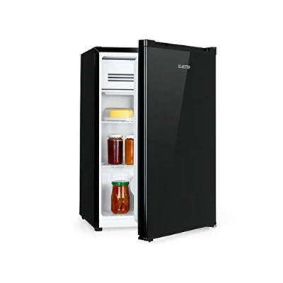 Abbildung von Klarstein Delaware Kühlschrank, 76 Liter Fassungsvermögen, 2 flexible Glasböden, Gefrierfach: 4 Liter, Flaschenfach bis anthrazit
