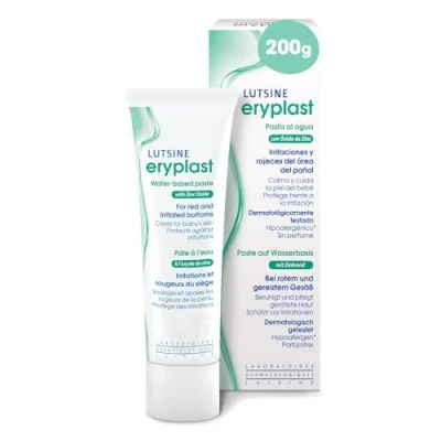 Abbildung von E45 Eryplast Paste auf Wasserbasis 200gr Schutzsalbe, Babywindelcreme beruhigt, pflegt und schützt die Haut Ihres Babys vor Windeldermatitis hypoallergen, unparfümiert pädiatrisch getestet
