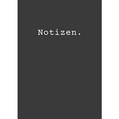 Abbildung von Notizen.: Super schlichtes Notizbuch DIN A4, kariert. Softcover. 120 Seiten. Journal Zeichenbuch Notizblock