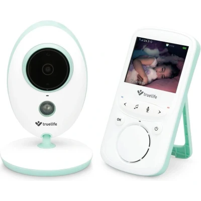Abbildung von TrueLife Video Babyphone NannyCam V24 Pro, Display 2,4&quot;, klares Bild, Packung Set, 1x Elterngerät, Babygerät, VOX Regime, Thermometer, Reichweite 300 m