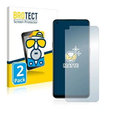 Abbildung von BROTECT Entspiegelungs Schutzfolie für OnePlus Nord CE 2 5G (2 Stück) Matte Displayschutz Folie, Anti Reflex, Fingerprint