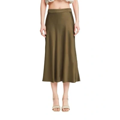 Abbildung von Esprit Skirt Alinienrock, Damen, Größe: 40, Dark khaki