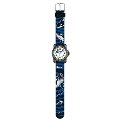 Abbildung von Scout Jungen Analog Quarz Uhr mit Textil Armband 376.009