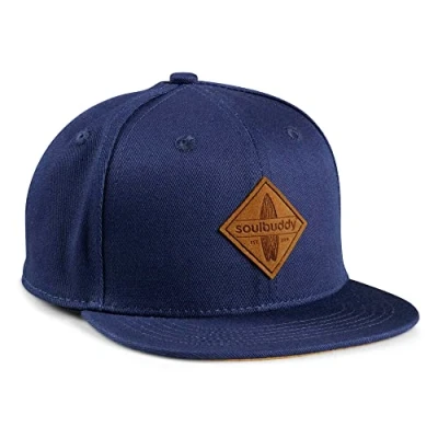 Abbildung von Soulbuddy Kinder Cap Unisex Kinderkappe Schirmmütze für Jungen &amp; Mädchen Trendiger Sonnenhut Outdoor Freizeit Dunkelblau Größe S