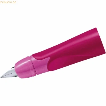 Abbildung von Rechtshänder Griffstück für ergonomischen Schulfüller mit Standardfeder Feder M STABILO EASYbirdy in beere/pink