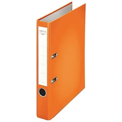 Abbildung von Leitz Centra 231135 Standard Ordner (grauappe RC, mit PP Folie kaschiert, A4, 5,2 cm Rückenbreite, Chromos) orange