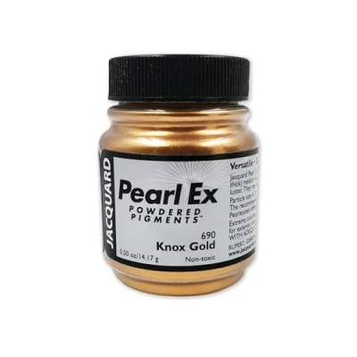 Abbildung von Jacquard Pearl Ex Pigment by, Creates Metallic or Pearlescent Effect, .5 Ounce Jar, Knox Gold