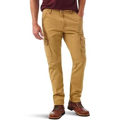Abbildung von Wrangler Authentics Herren Regular Tapered Cargo Pant Hose, Gebürstete Mandel, 36W / 30L