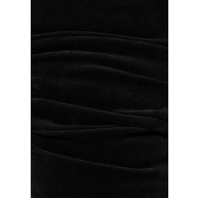 Abbildung von Ulla Popken Damen Cordhose Mony, teilelastischer Bund Hose, schwarz, 42