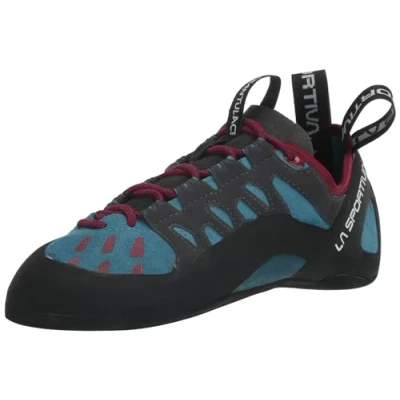 Abbildung von LA SPORTIVA W Tarantulace Blau Bequemer vielseitiger Damen Lederkletterschuh, Größe EU 39.5 Farbe Topaz Red Plum