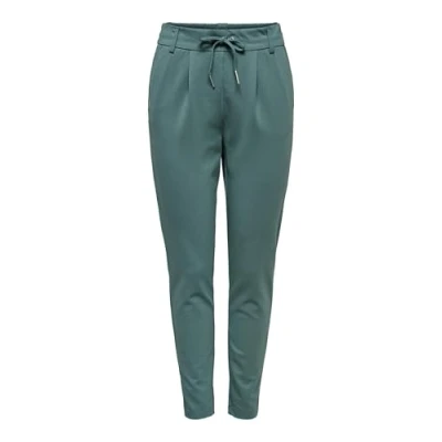 Abbildung von ONLY Damen Onlpoptrash Life Easy Col Pant PNT Noos Trousers 15115847 ,Sea Pine ,XS / 30L