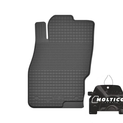 Abbildung von moto MOLTICO Fahrer Gummimatten mit Rand Auto Fußmatten Gummi Automatten Passgenau 1 teilig Set passend für Opel Corsa D 2006 2014