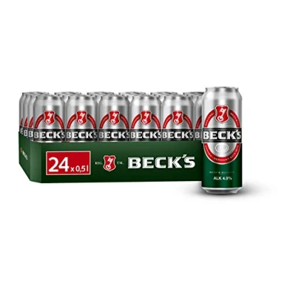 Abbildung von BECK&#039;S Pils Dosenbier, Sortenreines Dosen Set, EINWEG (24 x 0.5 l), Bier
