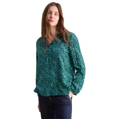 Abbildung von Cecil MIT Smockdetail Bluse, Damen, Größe: XL, Blau