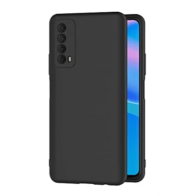 Abbildung von AICEK Hülle Compatible Huawei P smart 2021 Schwarz Silikon Schutzhülle für Case TPU Bumper Handyhülle (6,67 Zoll)
