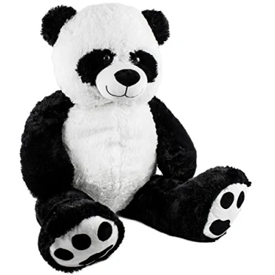 Abbildung von BRUBAKER Kuscheltier XXL Panda Teddy 100 cm groß, Pandabär (1 St., Teddybär Schwarz Weiß), Bär Stofftier Plüschtier