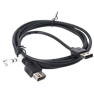 Abbildung von goobay USB 2.0 Verlängerungskabel Kabel schwarz 1,8 Meter, doppelt geschirmt&gt;goobay Verlängerung... geschirmt