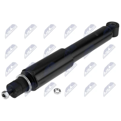 Abbildung von NTY A NS 021 Stoßdämpfer Vorderachse links, rechts Gasdruck Teleskop oben Stift, unten Auge NISSAN: Navara Pickup, Pick Up