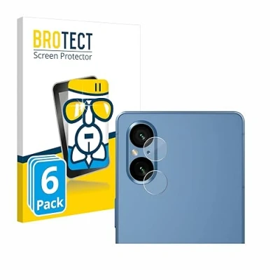 Abbildung von BROTECT Schutzglas für Sony Xperia 5 V (NUR Kameraschutz) (6 Stück) Schutzfolie Panzer Folie Glas [Extrem Kratzfest 9H, Anti Fingerprint,