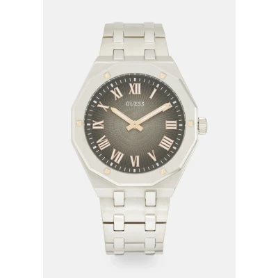 Abbildung von Guess Asset Uhr silvercoloured, Herren, Größe: One Size, Silver coloured