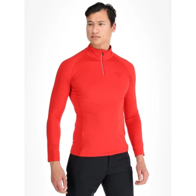 Abbildung von Rossignol Classique Halfzip Langarmshirt, Herren, Größe: Medium, Sports red